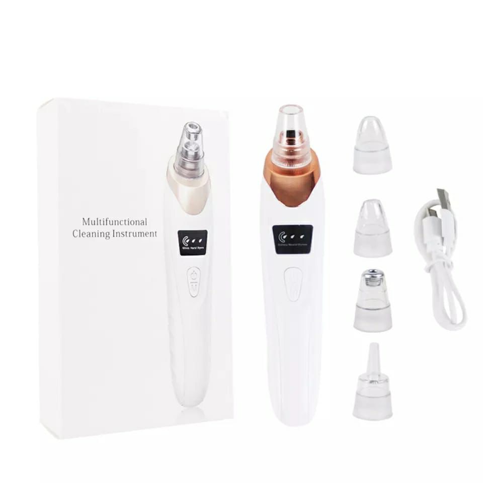 Electric Blackhead Remover  Vacuum Acne & Pore Cleaner  5 Heads Suction Machine  Skin Care & Exfoliating Tool