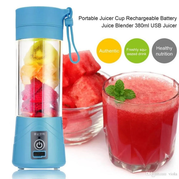 Recargeable Juicer Blender 6 Blades 380ml